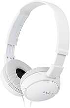 ZX Series Wired On-Ear Headphones, White MDR-ZX110