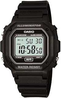 F108WH Series | Men's Digital Watch | Illuminator | Water Resistant | LED Light | Daily Alarm | 1/100 SEC Stopwatch | 3 Hands (HR, Min, SEC) | Date/Day Display | Daily Alarm | 7 Year Battery