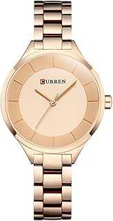 Watch Women Casual Fashion Quartz Wristwatches Ladies Gift Creative surface 9015 (rose gold)