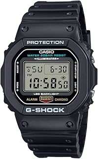 Casio Men's G-Shock Quartz Watch with Resin Strap, Black, 20 (Model: DW5600UE)