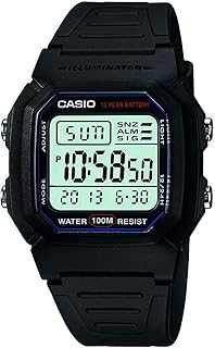 W800HG Series | Men’s Digital Watch | 100 Meter Water Resistance | Multi Function Alarm | 100 SEC Stopwatch | Auto Calendar | Countdown Timer | LED Light | Dual Time| 10 Year Battery