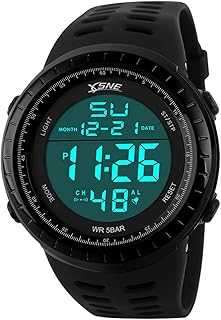 Mens Digital Watch Sports Military Watches Waterproof Outdoor Chronograph Wrist Watches for Men with LED Back Ligh/Alarm/Date Simple Watch 1167