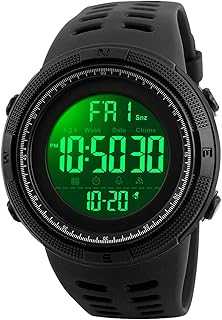 Men's Digital Sports Watch Waterproof Military Stopwatch Countdown Auto Date Alarm