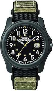 Men's Expedition Camper Nylon/Leather Strap Watch