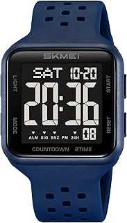 Men's Sports Watches Waterproof Military Digital Watches for Men with Multifunction Alarm Dual Time Zones Stopwatch(Army Green)