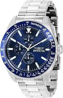 Aviator Men 45mm Stainless Steel Silver Blue dial VH67 Quartz