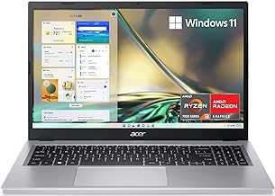 Aspire 3 A315-24P-R7VH Slim Laptop | 15.6" Full HD IPS Display | AMD Ryzen 3 7320U Quad-Core Processor | AMD Radeon Graphics | 8GB LPDDR5 | 128GB NVMe SSD | Wi-Fi 6 | Windows 11 Home in S Mode