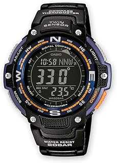 SGW100 Series | Digital Watch & Compass | 200M WR | 100 SEC Stopwatch | Twin Sensor for Direction & Temperature | Low Temp Resistant | World Time | Auto Calendar | Multi Alarm