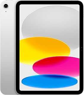 iPad (10th Generation): with A14 Bionic chip, 10.9-inch Liquid Retina Display, 64GB, Wi-Fi 6, 12MP front/12MP Back Camera, Touch ID, All-Day Battery Life – Silver