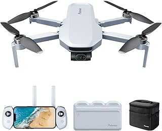ATOM 3-Axis Gimbal 4K GPS Drone, Under 249g, 96 Mins Flight, Max 6KM Transmission, Visual Tracking, 4K/30FPS QuickShots, Lightweight for Adults and Beginners, Fly More Combo