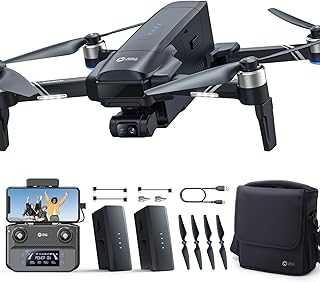 HS600D 3 Axis Brushless Gimbal GPS Drones With Camera For Adults 4K, FPV Drone, 8K Image, 4K/30FPS Video, 48MP Photo, 80 Min Flight, Auto Return, 20000Ft Control, QuickShot, Upgraded HS600