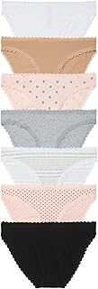Women's Cotton Bikini Underwear, Moderate Coverage Panties for Women, Multi Pack (XS-XXL)