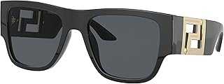 Man Sunglasses Black Frame, Dark Grey Lenses, 57MM