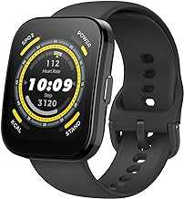 Bip 5 Smart Watch 46mm, GPS, Amazon Alexa Built-in, Bluetooth Calling, 10-Day Battery, Heart-Rate & VO2 Max, Sleep Health Monitoring, AI Fitness Tracker App, for Android & iPhone, Black
