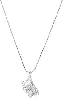 Crystal Volkswagen Beetle Wagon Necklace
