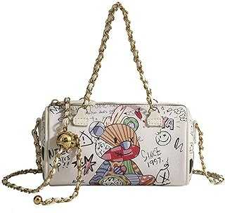 Graffiti Crossbody bag,Trendy Designer Mini Shoulder Bag,Phone Wallet Purse for Women,Chain Bag for Girls
