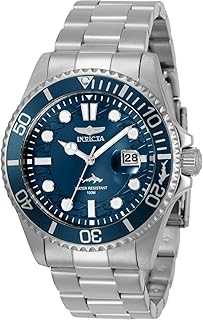 Mens Pro Diver Quartz Watch, Silver, 30019