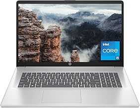 17.3 inch Laptop, FHD Display, Intel Core i5-1334U, 16 GB RAM, 512 GB SSD, Intel Iris Xe Graphics, Windows 11 Home, Natural Silver, 17-cn3399nr