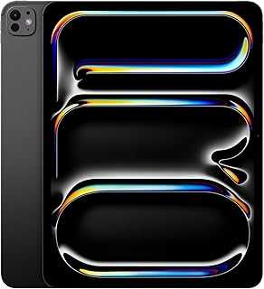 iPad Pro 13-Inch (M4): Built for Apple Intelligence, Ultra Retina XDR Display, 256GB, 12MP Front/Back Camera, LiDAR Scanner, Wi-Fi 6E, Face ID, All-Day Battery Life — Space Black