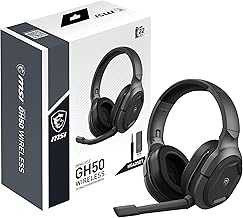 Immerse GH50 Wireless Gaming Headset – 22 Hr Battery Life, 50mm Neodymium Drivers, Detachable Omnidirectional Mic, Lightweight Comfort, Cross Platform Connectivity