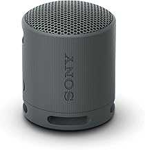 SRS-XB100 Wireless Bluetooth Portable Lightweight Super-Compact Travel Speaker, Durable IP67 Waterproof & Dustproof Shower Speaker, 16 Hour Battery, Versatile Strap, & Hands-free Calling, Black