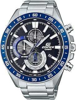 Men's Quartz Sport Watch with Stainless Steel Strap, Silver-Tone, 22 (Model: EFV620D-1A2V), TBA
