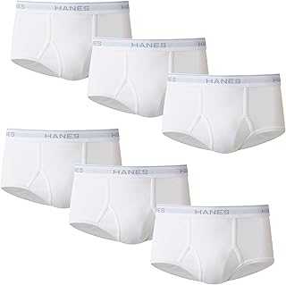 Men's Moisture-Wicking Cotton Briefs, Available in White and Black, Multi-Packs Available