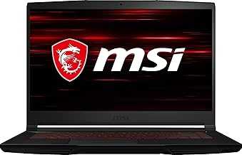 GF63 Thin Gaming Laptop, 15.6" FHD 144Hz, Intel i5-11400H, RTX 3050, 16GB RAM, 512GB NVMe SSD, Windows 11, Aluminum Black