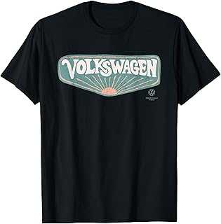 Volkswagen Retro 70s Sunset Logo Father's Day T-Shirt