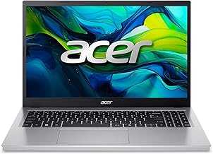Aspire Go 15 AI Ready Laptop | 15.6" Full HD (1920 x 1080) IPS Display | Intel Core 3 Processor N355 | Intel Graphics | 8GB DDR5 | 128GB UFS | Wi-Fi 6 | Windows 11 Home in S Mode | AG15-32P-39R2