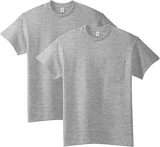 Unisex Adult Ultra Cotton T-Shirt with Pocket, Style G2300, 2-Pack