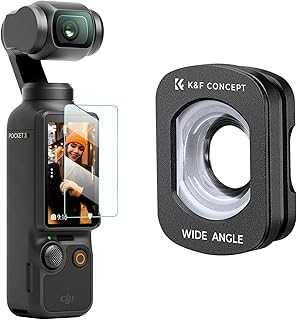Wide-Angle Lens Compatible with DJI Osmo Pocket 3, Magnetic Attach/Multi-Coated/Optical Glass