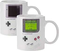 Gameboy Heat Changing Coffee Mug - Gift for Gamers, Nerds, Nintendo Mario Fans, Men, and Retro 90s Game Enthusiasts - 10 Ounces
