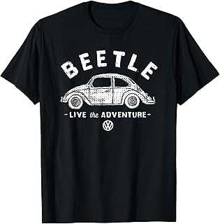 Volkswagen Beetle White Live The Adventure Father's Day T-Shirt