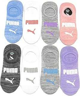 Ladies Sneaker Liner Socks, 8-pair (Multi Color), 9.5