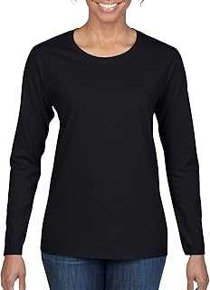 Women's Heavy Cotton Long Sleeve T-Shirt, 2-Pack