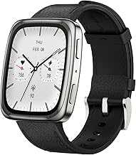 Active 2 Smart Watch 1.75" AMOLED Display, Offline Maps with GPS, 10 Day Battery, 160+ Sport Modes, Water Resistant, Heart Rate & Sleep Fitness Tracker for Android & iPhone, Black Leather