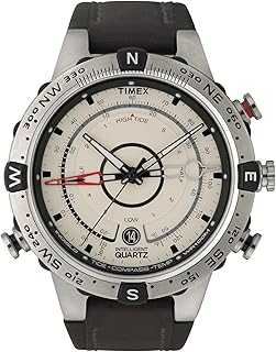 Men's Intelligent Quartz Tide Temp Compass Silicone Strap Watch