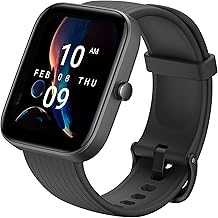 Bip 3 Pro Smart Watch for Men, GPS, 14-Day Battery Life, Activity Fitness Tracker with 60+ Sports Modes, Water Resistant, Sleep & Heart Rate Monitor, for Android Phone & iPhone, Black