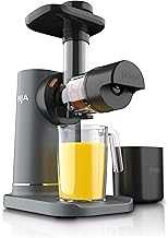 NeverClog Cold Press Juicer, Powerful Slow Juicer with Total Pulp Control, Countertop, Electric, 2 Pulp Functions, Dishwasher Safe, 2nd Generation, Charcoal, JC151