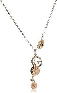 womens "Basic" Gold Pave G Linear Y-Shaped Necklace, 16" + 2" Extender
