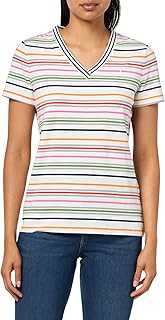 Women's Solid V-Neck Short Sleeve T-Shirt