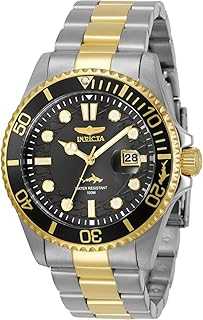 Men's Pro Diver Quartz Watch with Stainless Steel Strap, Two Tone, 22 (Model: 30023)