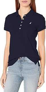 Women's 5-Button Short Sleeve Cotton Polo Shirt