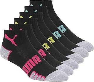 Women's 6 Pack Quarter Crew Socks