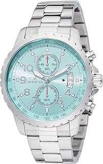 Specialty Men 45mm Stainless Steel Steel Aqua Blue dial VD51 Quartz