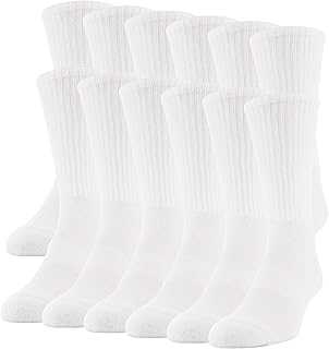 Men's Performance Crew Socks, 12 Pairs