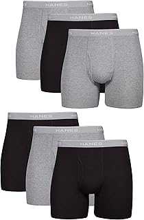 Men's Boxer Briefs, Cool Dri Moisture-Wicking Underwear, Cotton No-Ride-up for Men, Multi-Packs