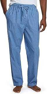 Men's Soft Woven 100% Cotton Elastic Waistband Sleep Pajama Pant