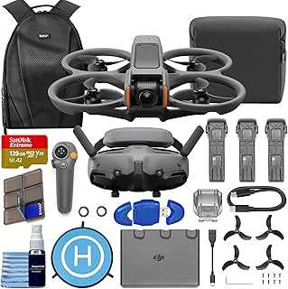 Avata 2 FPV Drone with 3-Battery Fly More Combo CP.FP.00000151.02 4K Video + 128GB Memory, Landing Pad + More